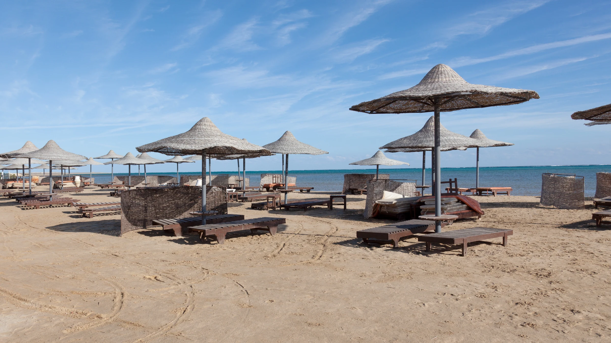 Strand an der Küste von Marsa Alam