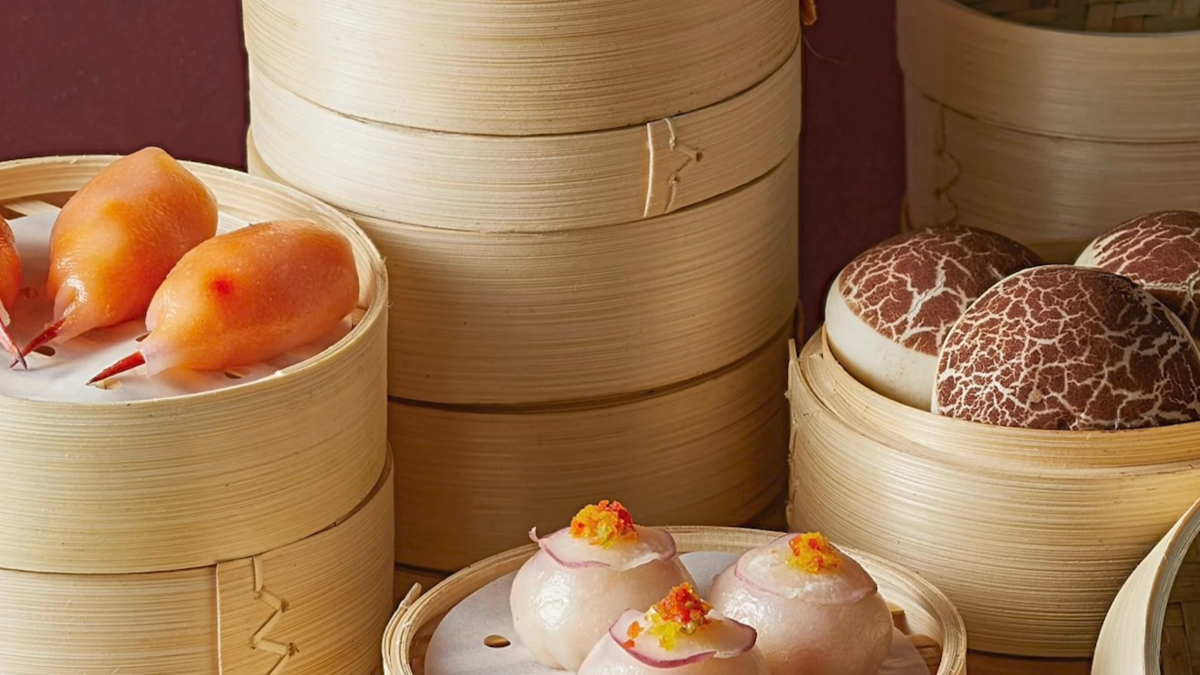 Asiatische Auswahl im Restaurant