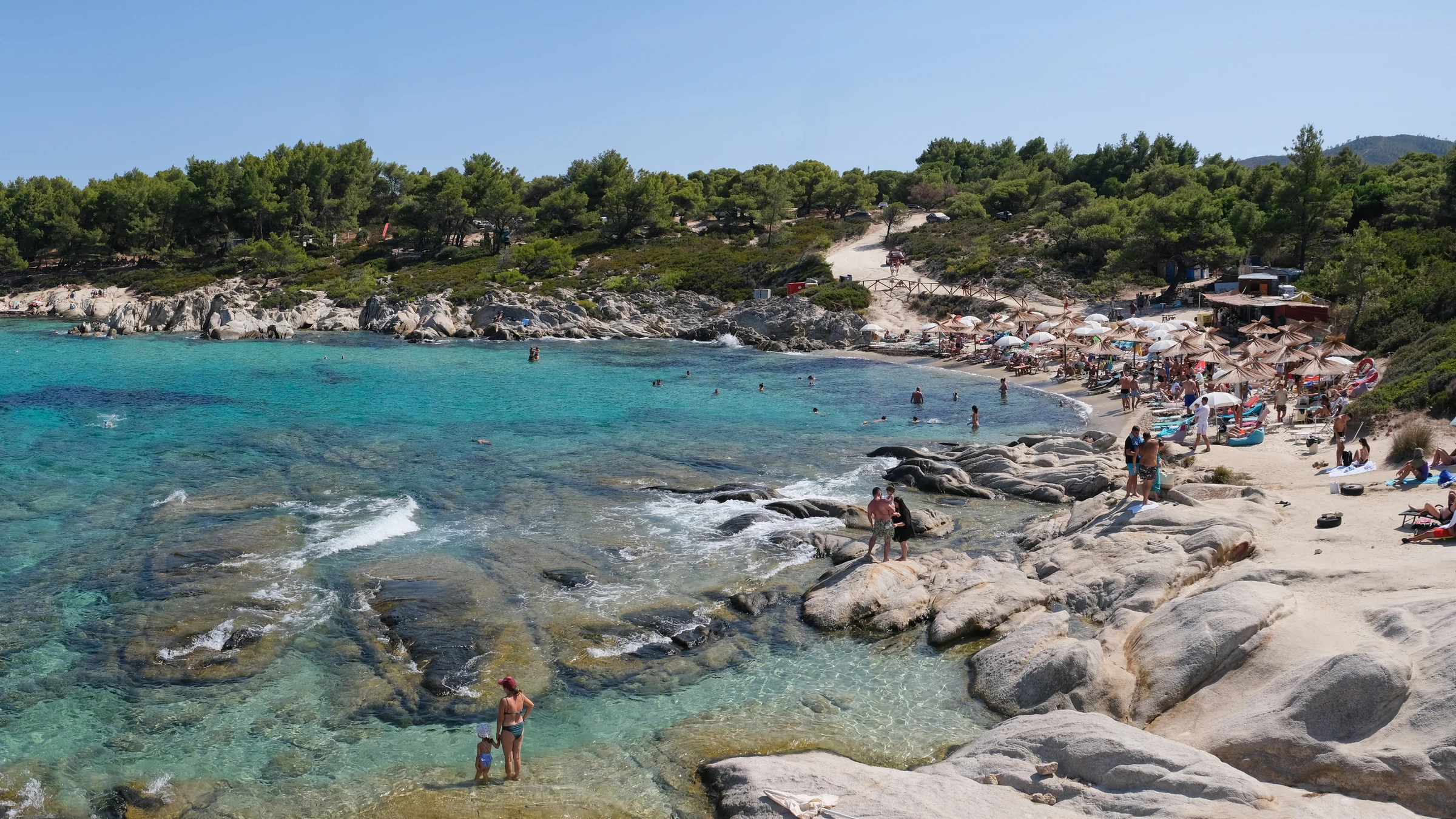 Kavourotrypes-Strand auf Sithonia
