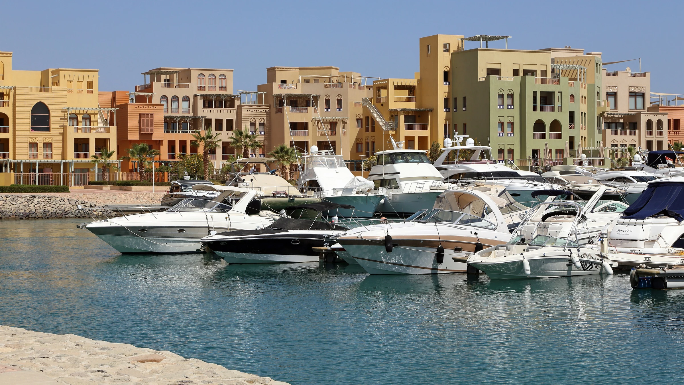 El Gouna mit Lagunen und Küste