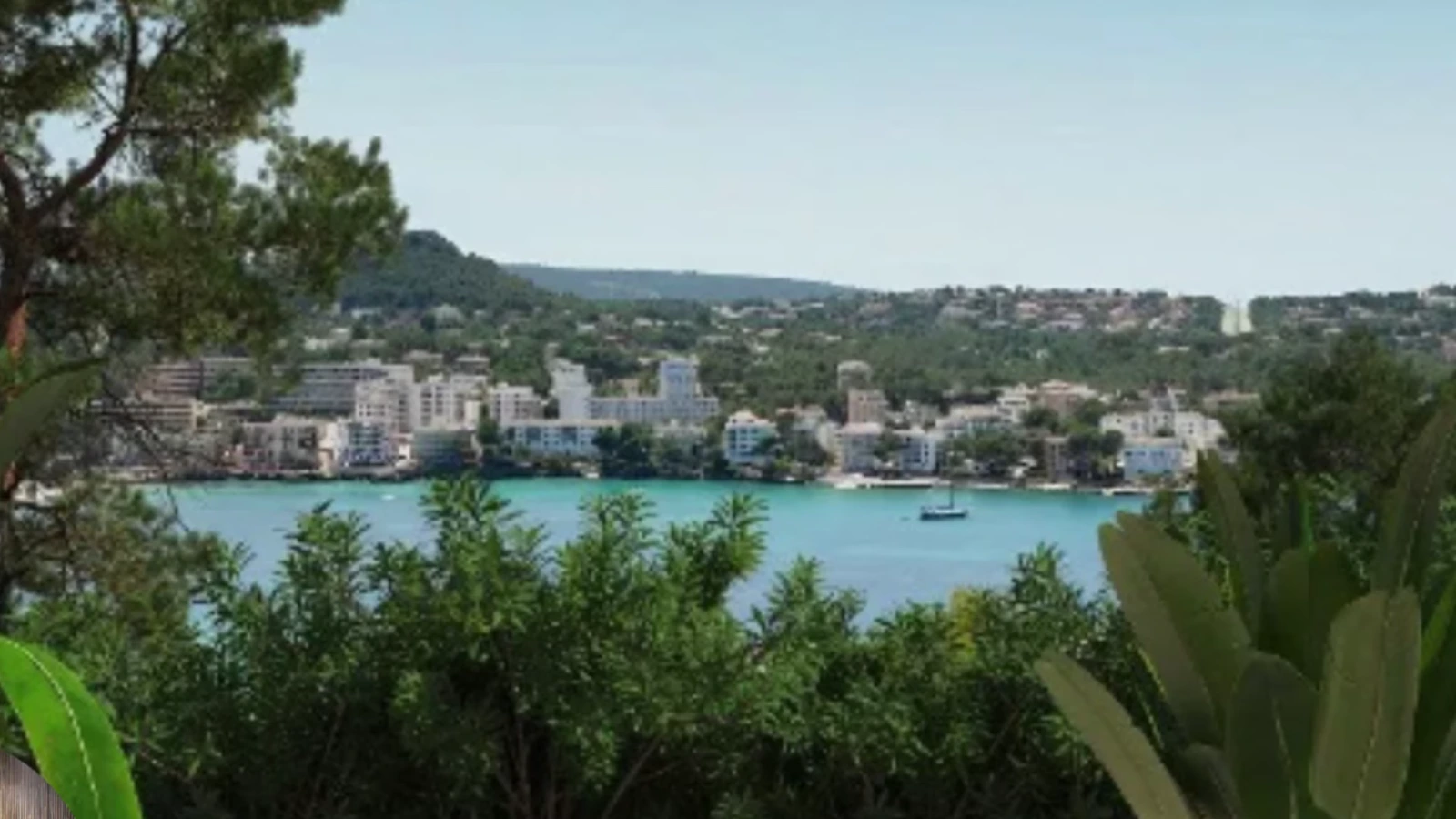 Blick auf Santa Ponça im Purobeach Resort Santa Ponsa