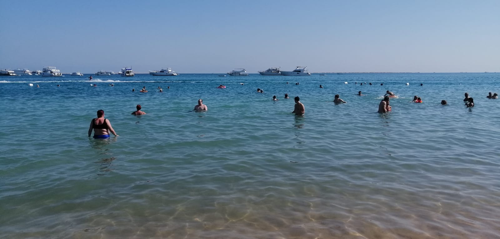 Badebereich am Roten Meer nahe dem The Grand Resort Hurghada