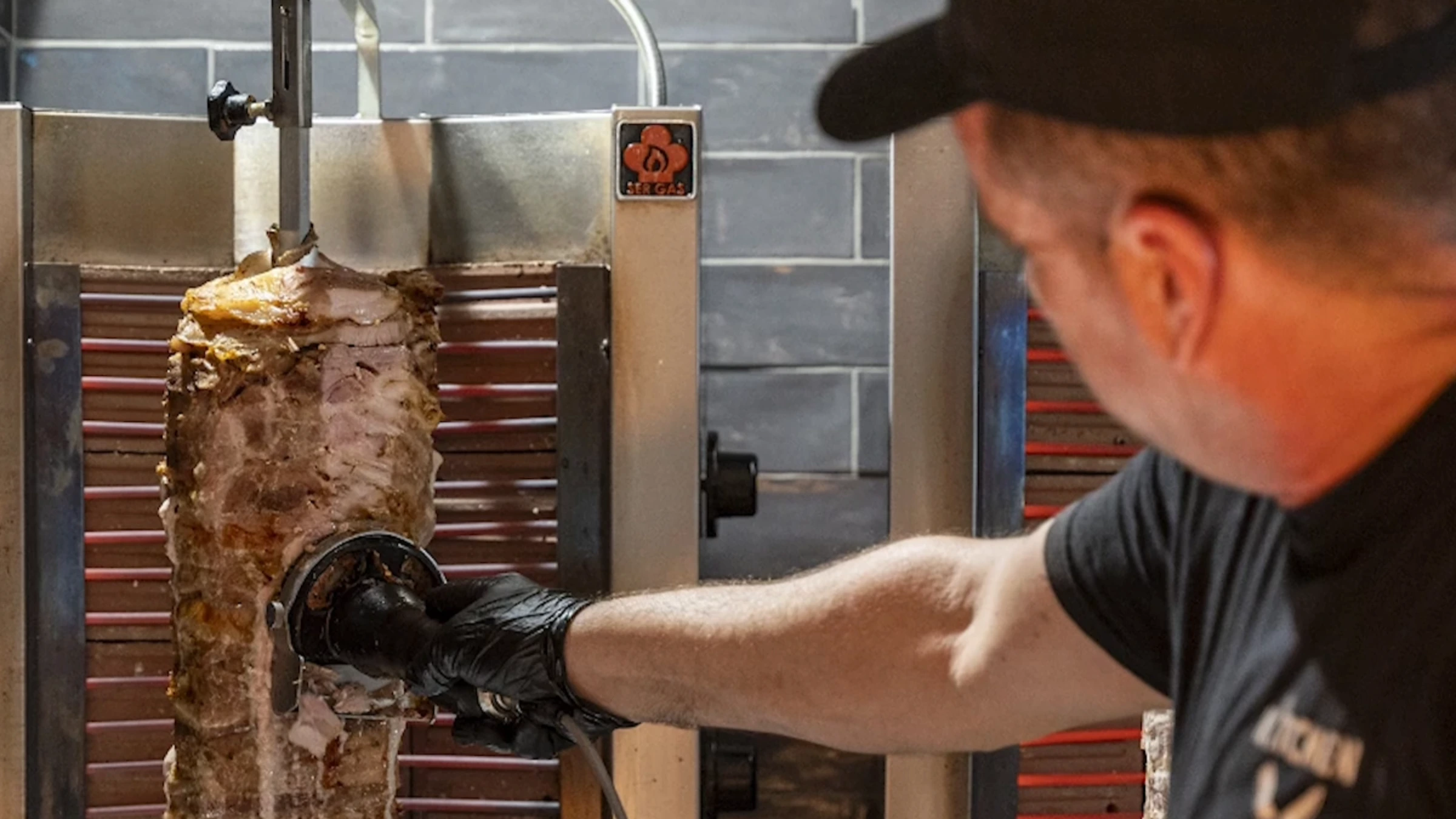 Grillstation im Restaurant