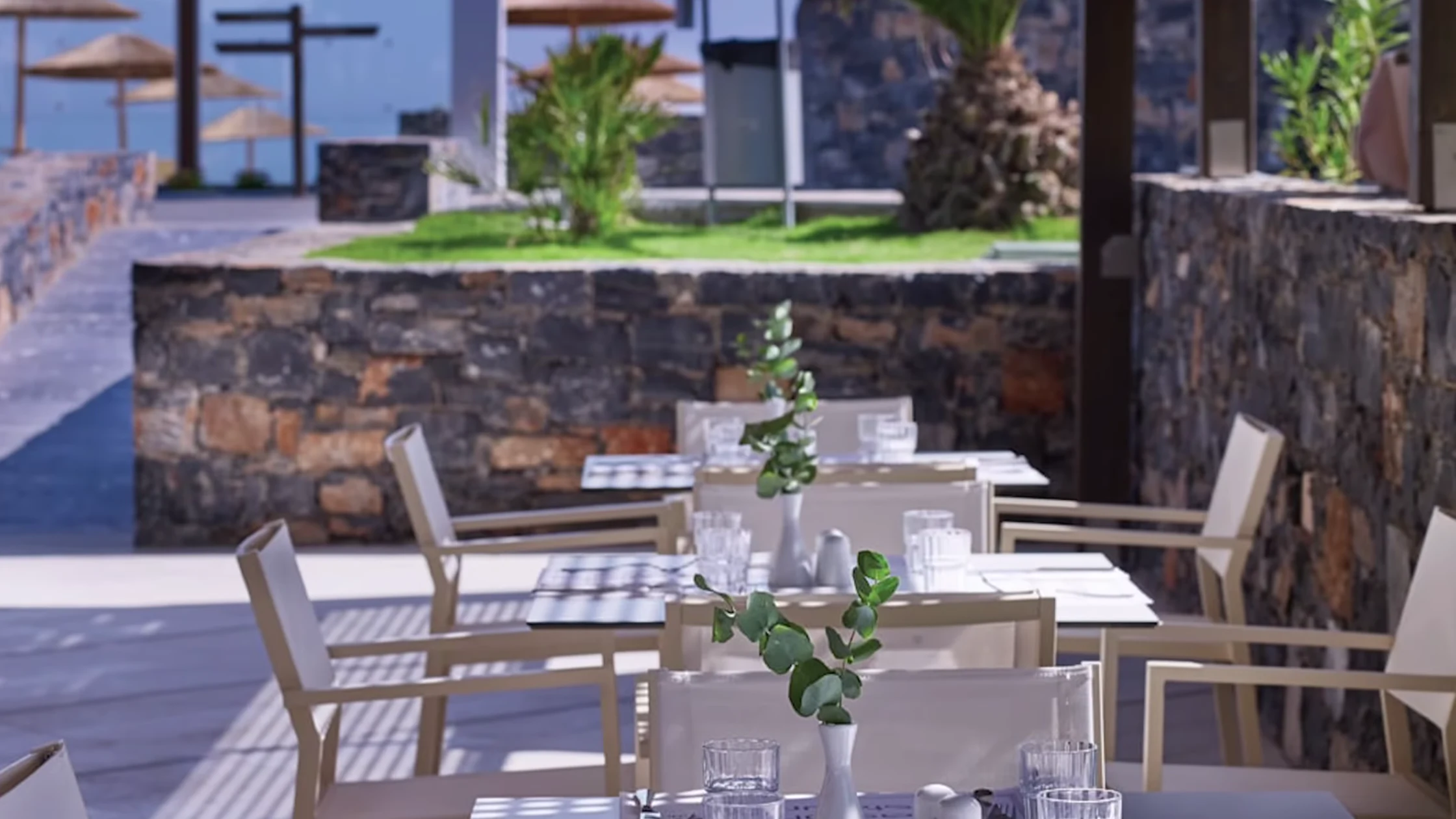 restaurant im freien im Atlantica Akti Zeus