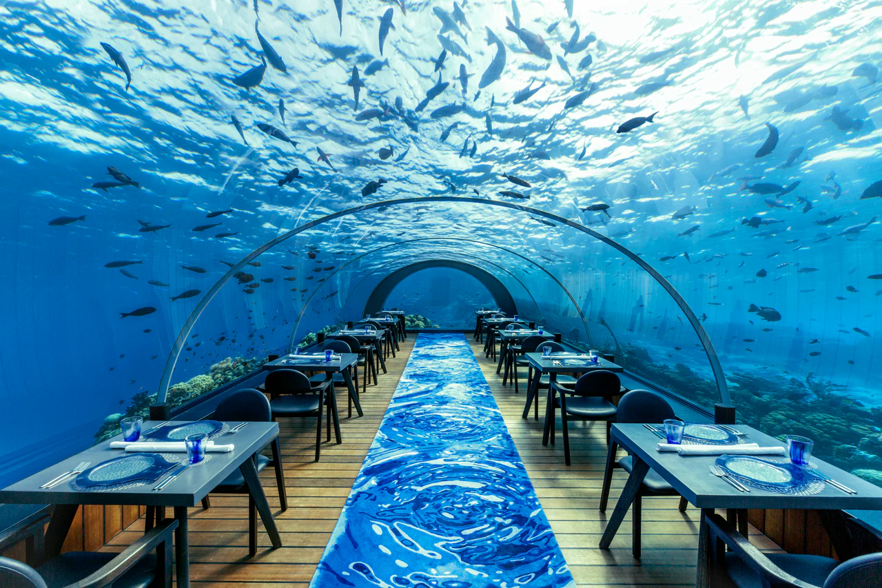 Hurawalhi Island Resort: 5.8 Undersea Restaurant